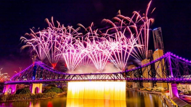 Riverfire is the finale for the Brisbane Festival.