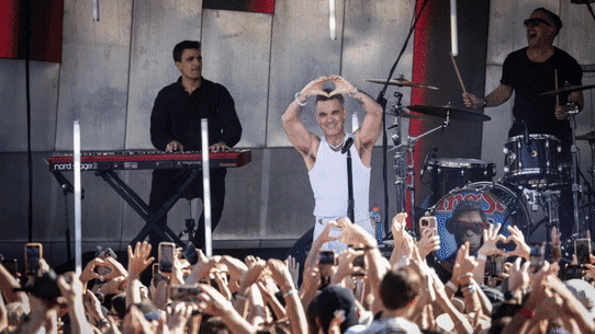 Robbie Williams event in Fed Square.