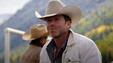 Taylor Sheridan has also been known to appear in cameo roles in his shows, pictured here in Yellowstone. 