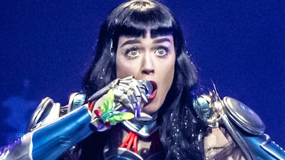Katy Perry in concert at Qudos Bank Arena, Sydney Olympic Park on Wednesday.
