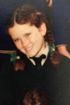 Nicole Jones as a Catholic school student. 