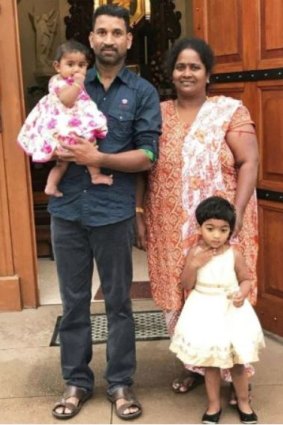 Nadesalingam and Priya with their two children. 