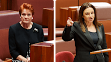Senators Pauline Hanson and Jacqui Lambie.