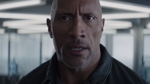 Dwayne "The Rock" Johnson in Fast & Furious: Hobbs & Shaw.