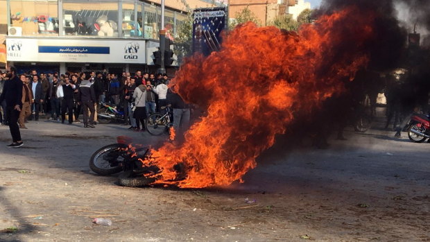 Iran's top leader warns of 'thugs' as petrol protests touch 100 cities