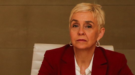 Prime Minister Anthony Albanese and Domestic Family and Sexual Violence Commissioner Micaela Cronin during last week’s national cabinet meeting.