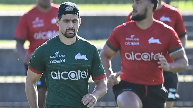 Cody Walker at Souths training this week.