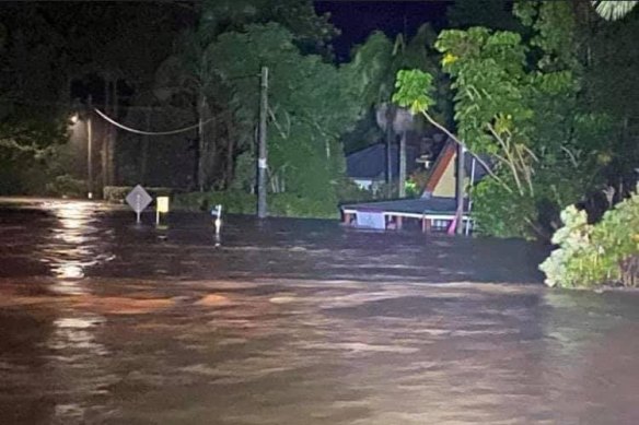 Miss Nellie’s Cafe in Kendall went under water on Friday night.