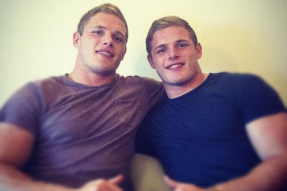 The Burgess brothers as teenagers.