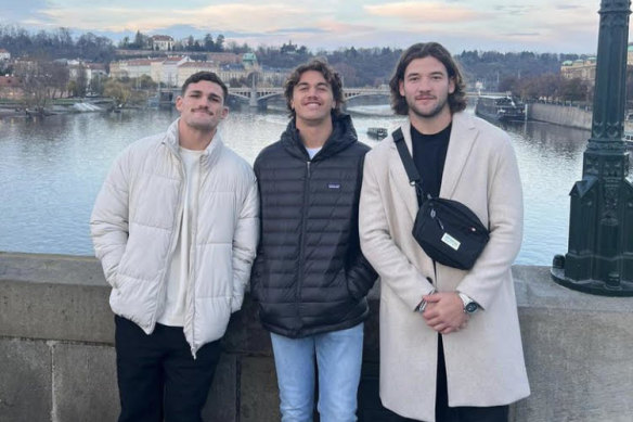Patrick Carrigan went holidaying with Nathan Cleary after the Cup, including Prague where they lost their luggage.