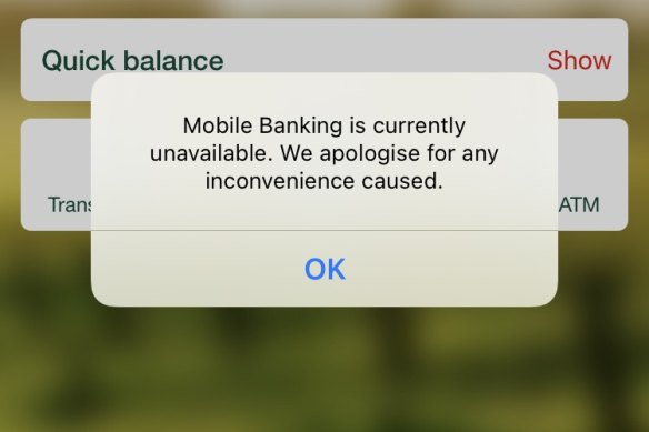 Millions of Australians were unable to access internet banking for around an hour on Thursday due to a major technology glitch.