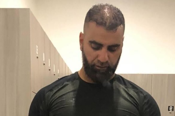 Taha Sabbagh, seen in a file picture, was in his car with his son outside the Elite Fight Force martial arts gym about 6.30am when he was fatally shot.