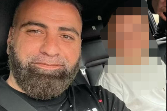 Taha Sabbagh, seen in a file picture, was with his son in his car outside the Elite Fight Force martial arts gym at around 6.30am when he was fatally shot.