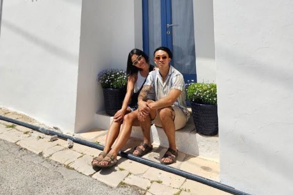 Regina Lee and her partner, Vincent Fu, on a recent trip to Italy.