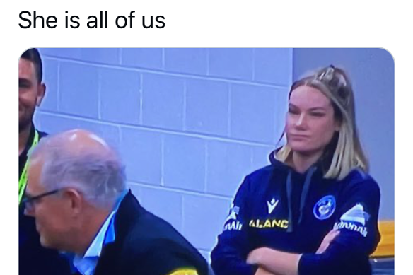 The image of Eggers which resonated with many users on social media.