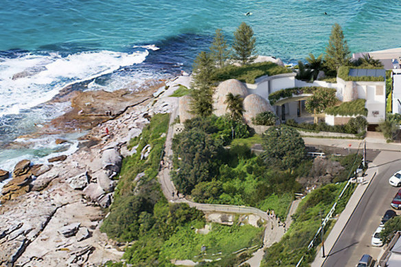 The Luigi Rosselli-designed plans for the 1100-square-metre site on the Tamarama headland are now before the Land and Environment Court.