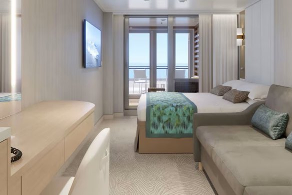 A Cabana mini-suite stateroom.