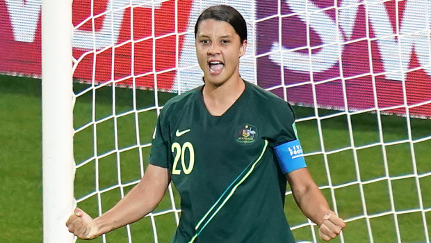 One of a kind: Sam Kerr's four-goal haul is unlikely to ever be bettered by an Australian at a World Cup.