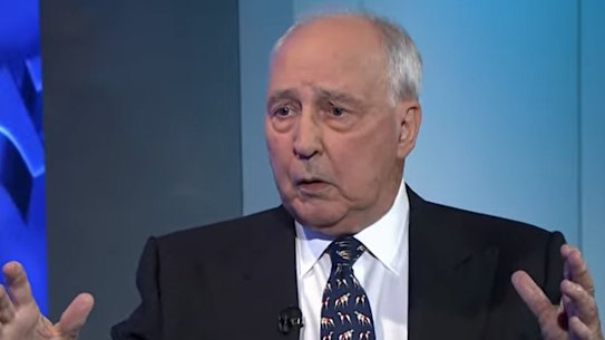 Former prime minister Paul Keating.