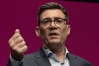 UK Prime Minister Andy Burnham speaks at the Labour Party annual conference in Liverpool on Tuesday.