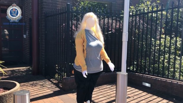 Police have dressed up a mannequin in clothes similar to what Cecilia Devine was last seen in. 