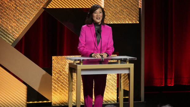 Janet Yang, president of the Academy at the 95th Academy Awards.