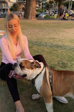 Ivona Jovanovic posted a photo and videos of her dog about an hour before she was shot. 