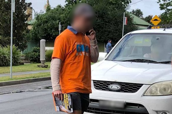A member of the Plymouth Brethren Christian Church campaigning for One Nation in rural Victoria at the 2025 federal election.