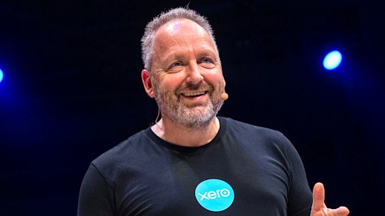 Xero founder Rod Drury in 2018. He has retired from the company’s board, but remains an adviser.