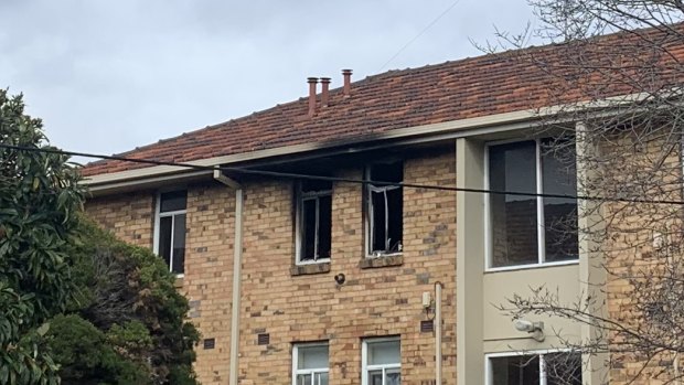 The fire broke out in an apartment on the third floor. 