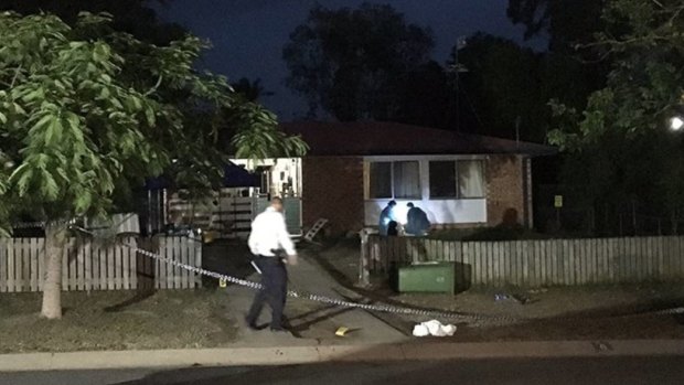 Police declared the Gracemere home a crime scene after both men were found injured.