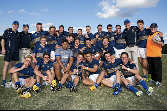 The Anglican Church Grammar team that featured Richie Asiata, Kalyn Ponga, Kaydn Su’A, Brodie Croft, Liam Wright, Mack Mason and Angus Scott-Young, which averaged 51 points a game.