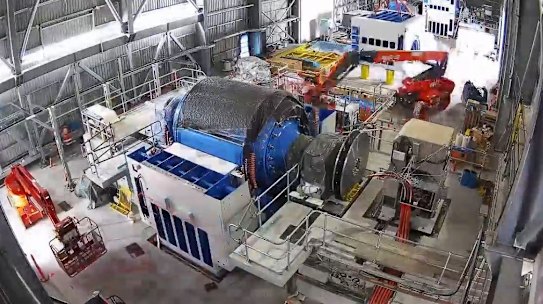 A synchronous condenser.