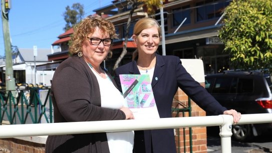 Micah Projects CEO Karyn Walsh (left) with social housing entrepreneur Roseanne Haggerty.