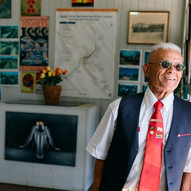 Norman Park station master Anthony Vethecan is popular with commuters for his work beautifying the station’s interiors and gardens.