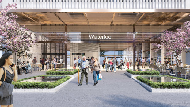 The new Sydney Metro Waterloo Station.