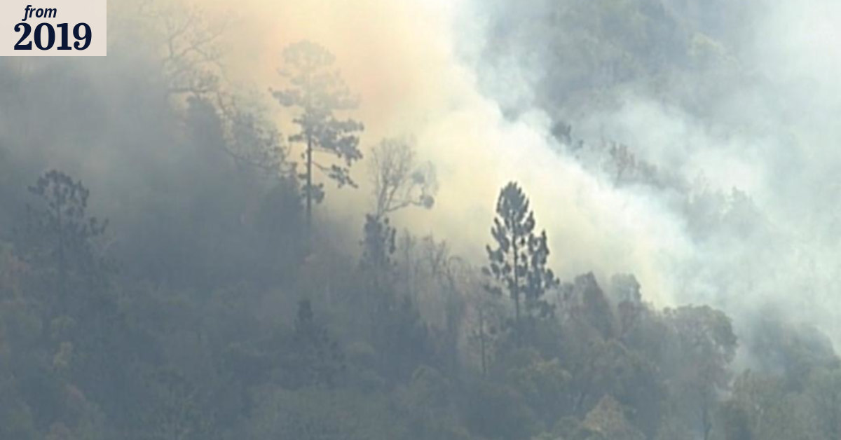 Scenic Rim bushfire no longer threatening homes