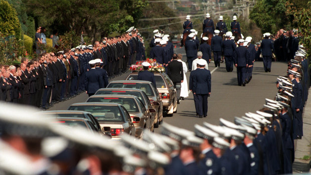 Rod Miller's funeral Honour Guard.
