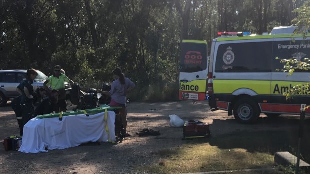 A 56-year-old man was flown to Rockhampton Base Hospital with serious injuries after enduring a night left pinned under his rolled quadbike.