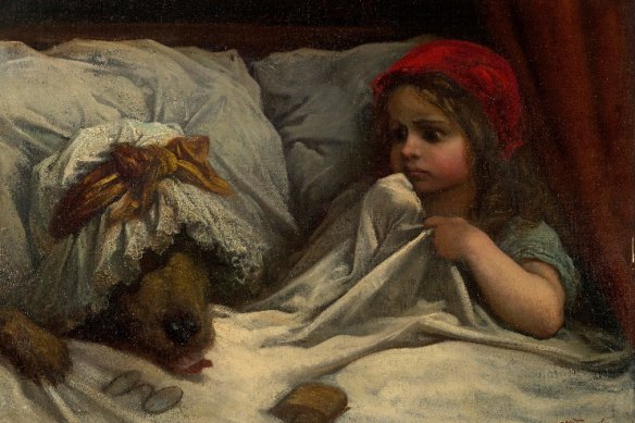 Gustave Dore’s 1862 painting <i>Little Red Riding Hood</i> appears in GOMA’s  <i>Fairy Tales</i> exhibition.