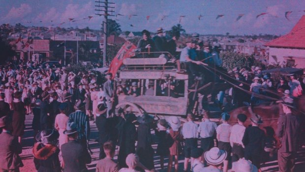 The State Library of Queensland has negatives of the celebration to mark the anniversary of German missionaries settling in Brisbane.