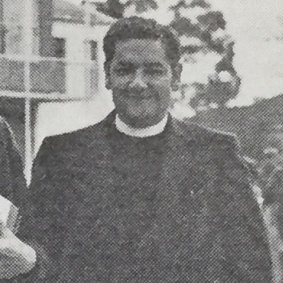 Leslie Wiggins, pictured in The Mitre, the Trinity Grammar year book. 