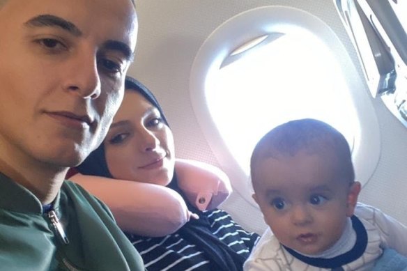 Ismail and his family bound for Melbourne.