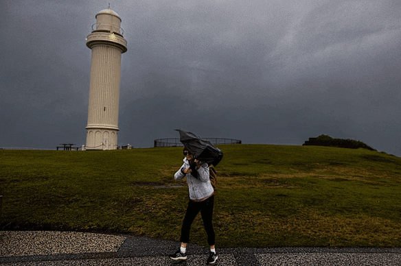 Wet and stormy weather is starting to impact the NSW coast.