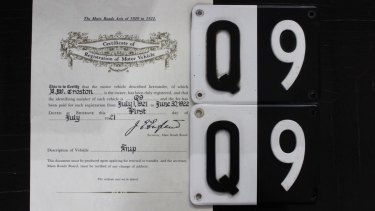 One Of The First Ever Queensland Rego Plates Sells For Record 363 000