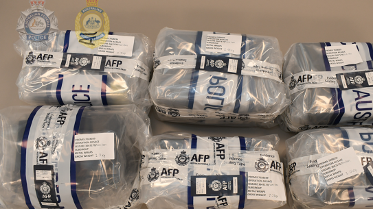 A major drug shipment was intercepted at the Port of Melbourne last August.
