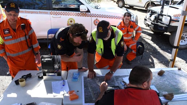 SES volunteers carried out an extensive search of the Elbow Valley area, with the help of police and a rescue helicopter. 
