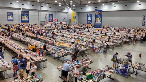 Lifeline Bookfest draws thousands of bookworms to the Brisbane Convention and Exhibition Centre.