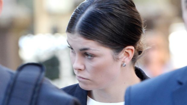 Billie Rodda attends Bendigo Magistrates Court over the death of cyclist Jason Lowndes.