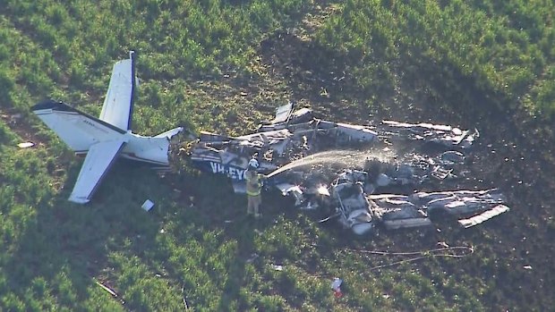 Plane crash west of Brisbane.